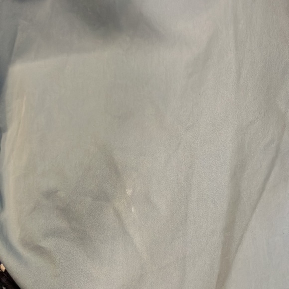 EILEEN Fisher Woman Dusty Blue Cotton Split Ankle Pants Wide Leg High Rise Sz 1X - Picture 7 of 8